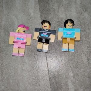 Roblox Pet Show Mini Figures Lot of 3 Jazwares Toy Characters